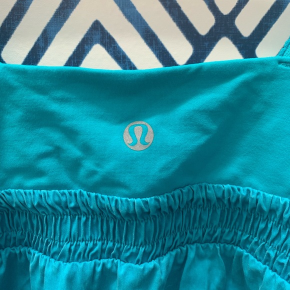 Lululemon Blue Ruffled Workout Tank - Picture 4 of 5